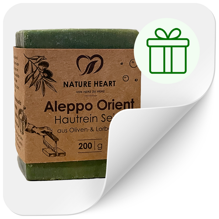 DEIN GESCHENK 🎁 Aleppo Seife - Orient Hautrein