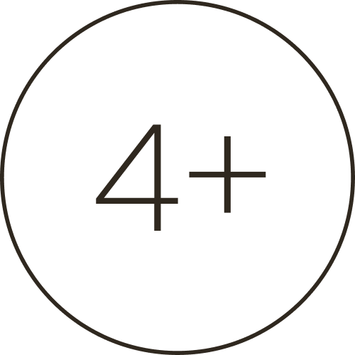 Icon: 4+ im Kreis
