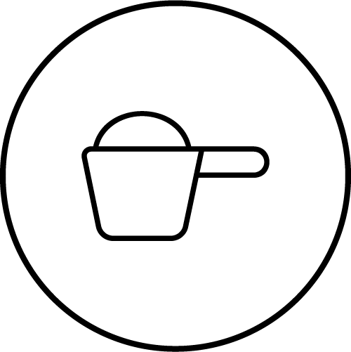 Icon: gehäufter Messlöffel