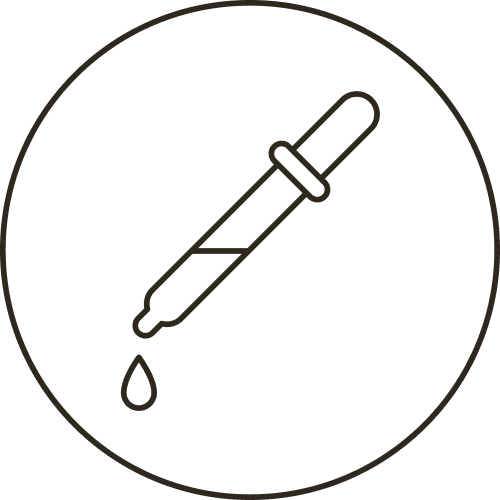 Icon: Pipette mit Tropfen