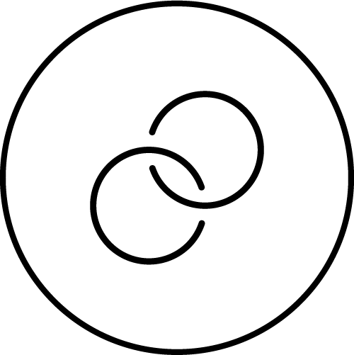 Icon: zwei ineinander verschlungene Ringe