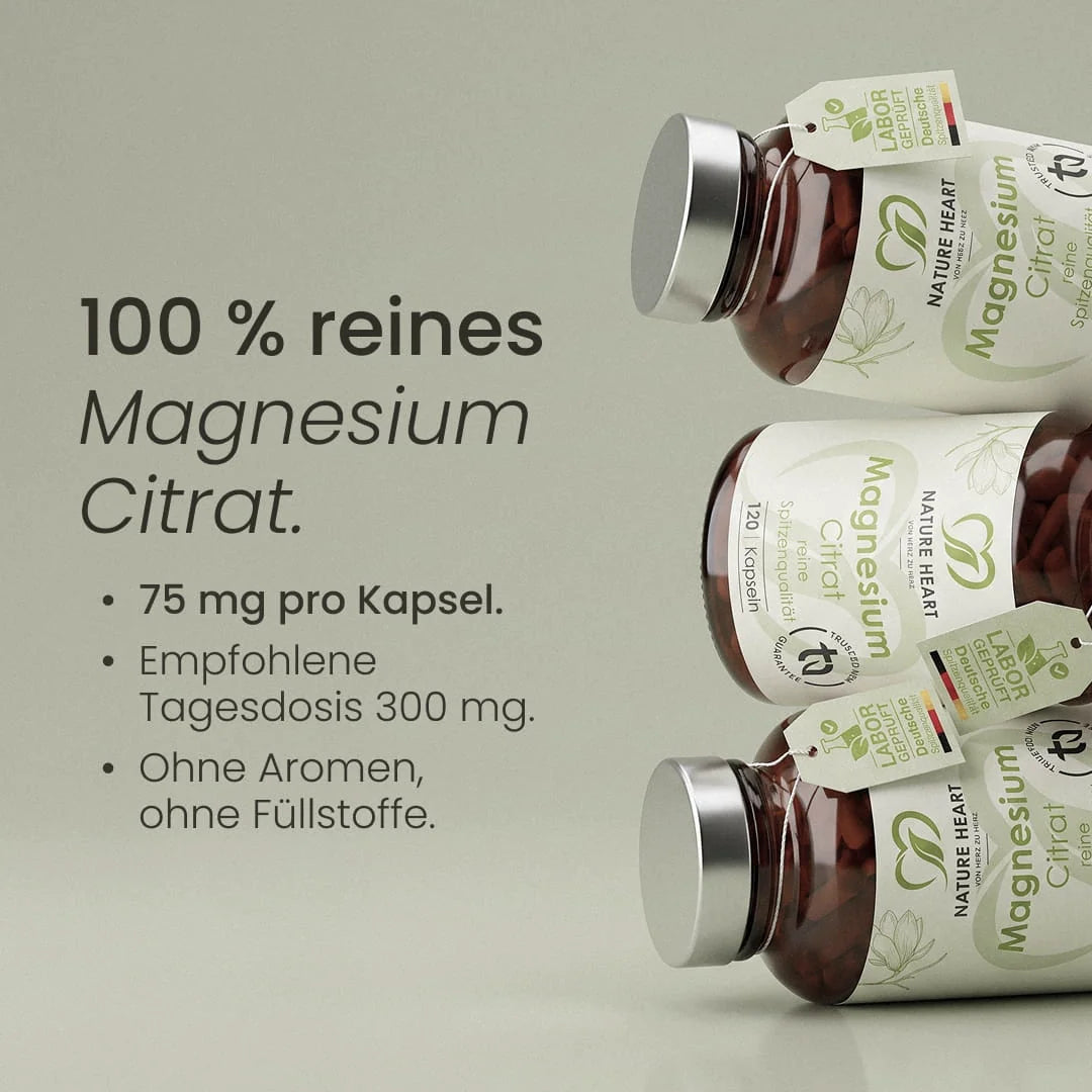 Nature Heart Mineralstoffe Magnesium Citrat