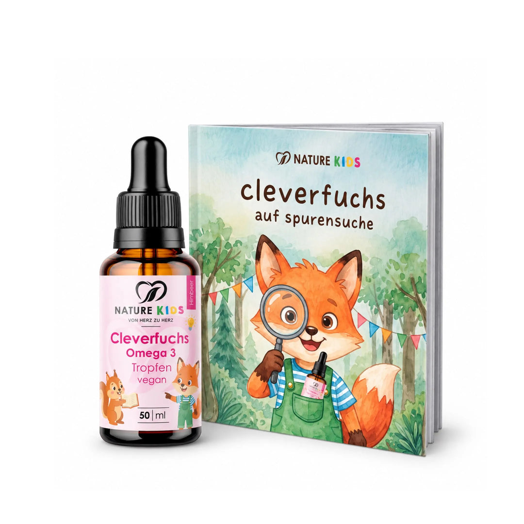 Nature Heart Fettsäuren Cleverfuchs Omega 3 Tropfen vegan