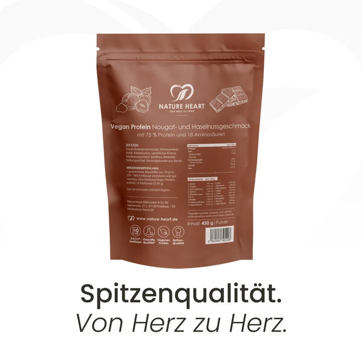 Nature Heart Proteinpulver Creamy Protein Nougat-Haselnuss