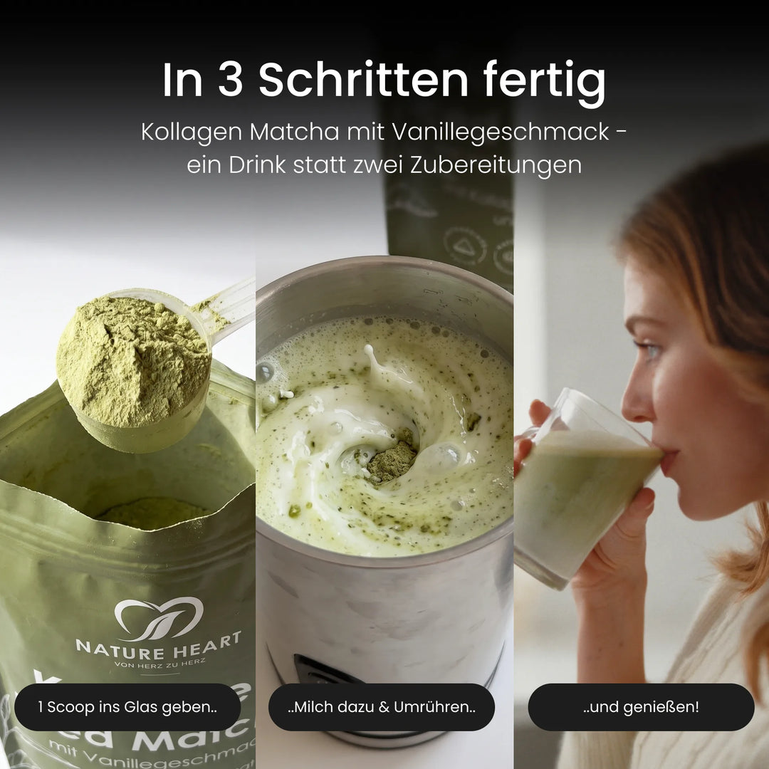 Nature Heart Kollagen Kollagen Iced Matcha