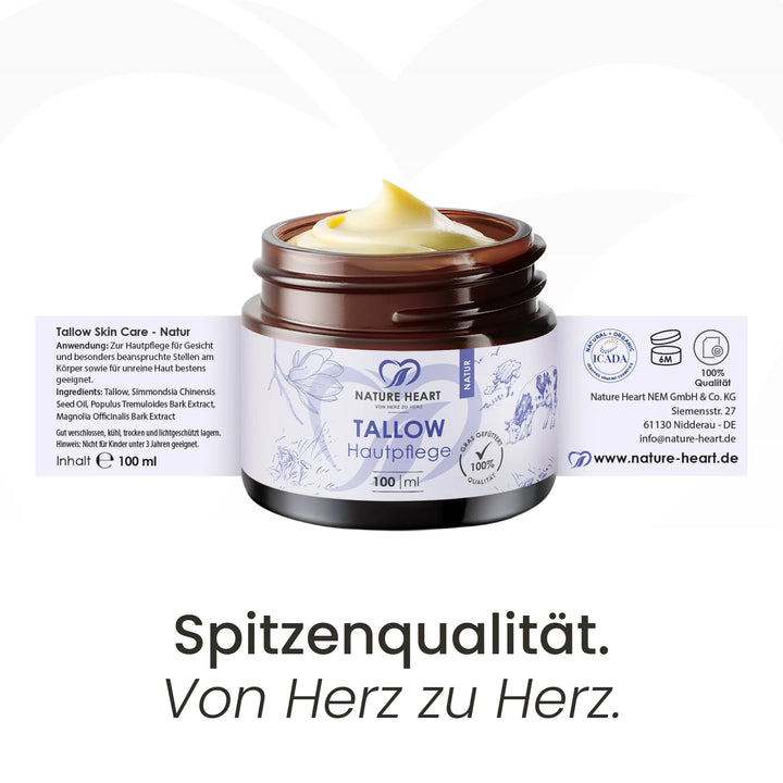 Nature Heart Hautcreme Tallow Hautpflege Natur