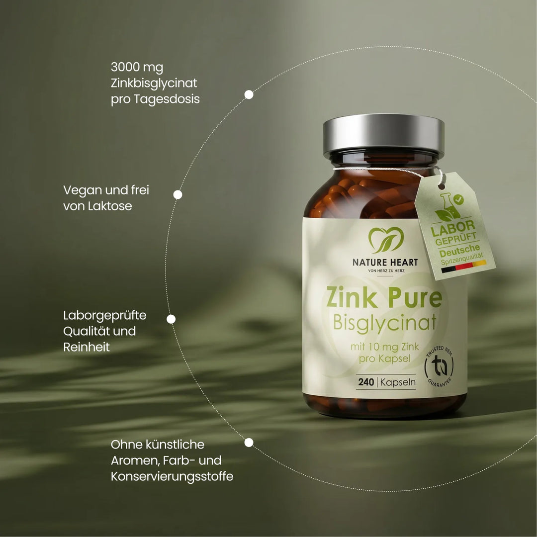 Nature Heart Mineralstoffe Zink Pure - Bisglycinat