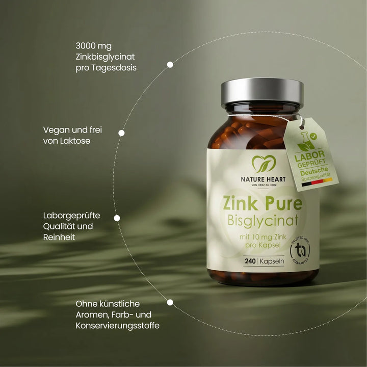 Nature Heart Mineralstoffe Zink Pure - Bisglycinat