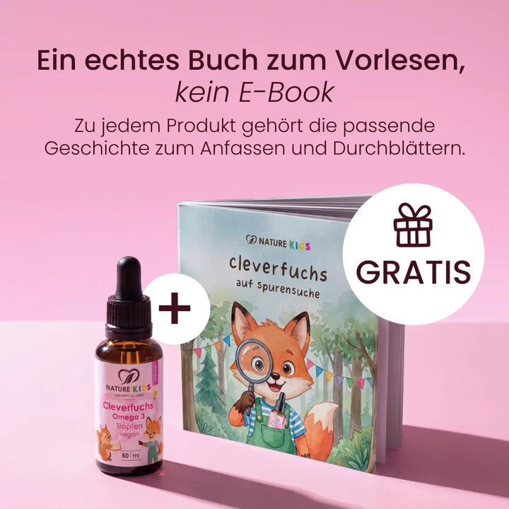 Nature Heart Fettsäuren Cleverfuchs Omega 3 Tropfen vegan