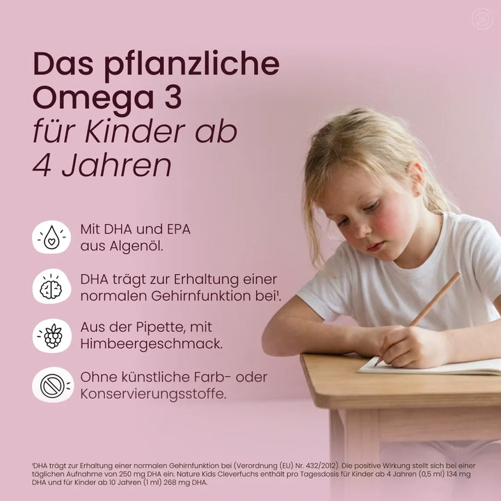 Nature Heart Fettsäuren Cleverfuchs Omega 3 Tropfen vegan