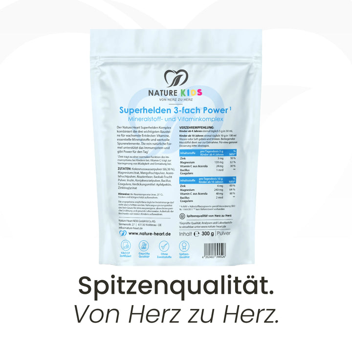 Nature Heart Aminosäuren-Komplex Superheldenkraft 3-fach Power