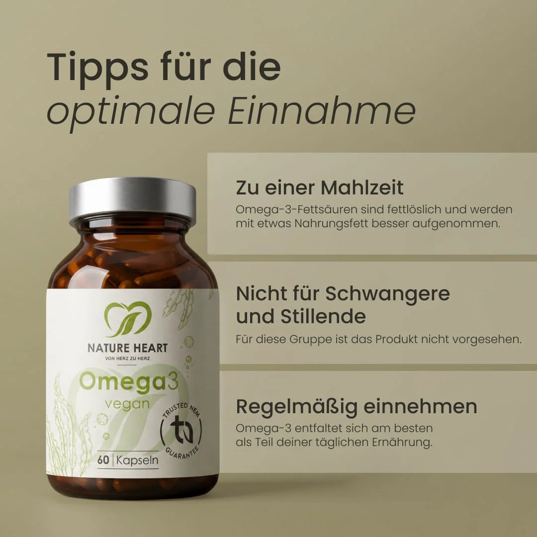 Nature Heart Pflanzenöl-Präparat Omega 3 vegan
