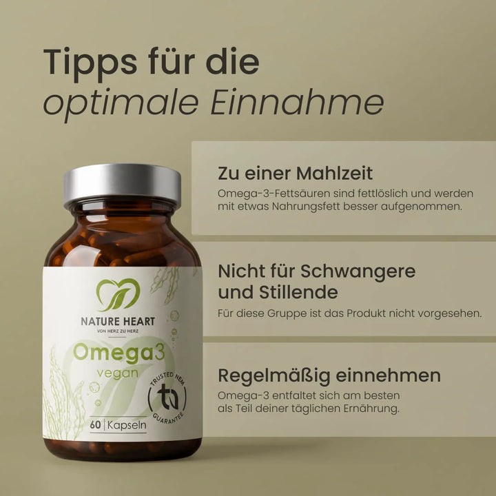 Nature Heart Pflanzenöl-Präparat Omega 3 vegan