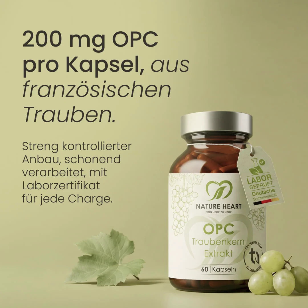 Nature Heart Pflanzenextrakt OPC Traubenkern Extrakt