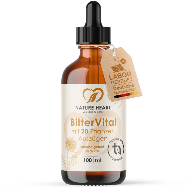 Nature Heart Nahrungsergänzungsmittel BitterVital - Bitterstoffe Tropfen