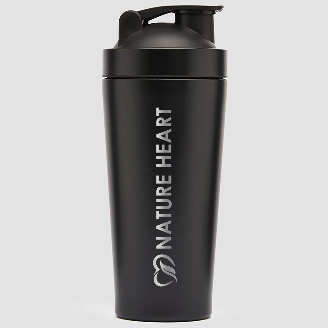 Nature Heart glas Schwarz Shaker Schwarz