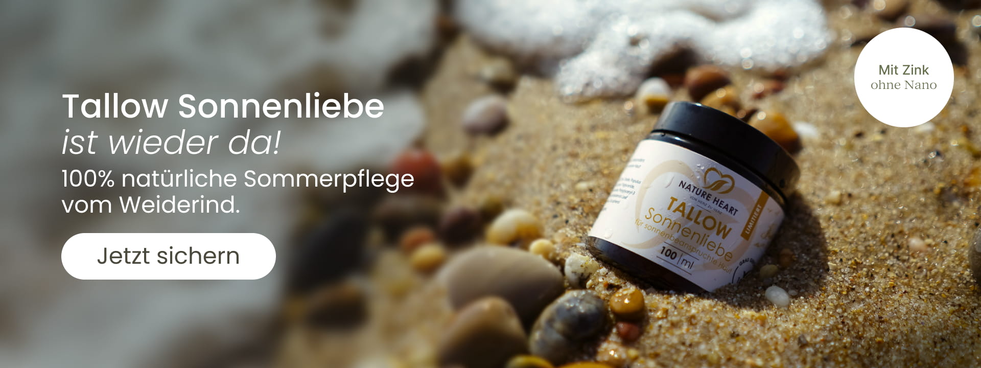 Tallow Sonnenliebe wieder verfügbar – natürliche Sommerpflege mit Zink, jetzt sichern