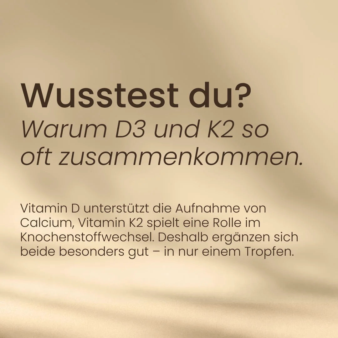 Nature Heart Mikronährstoff-Komplex Vitamin D3+K2 Tropfen