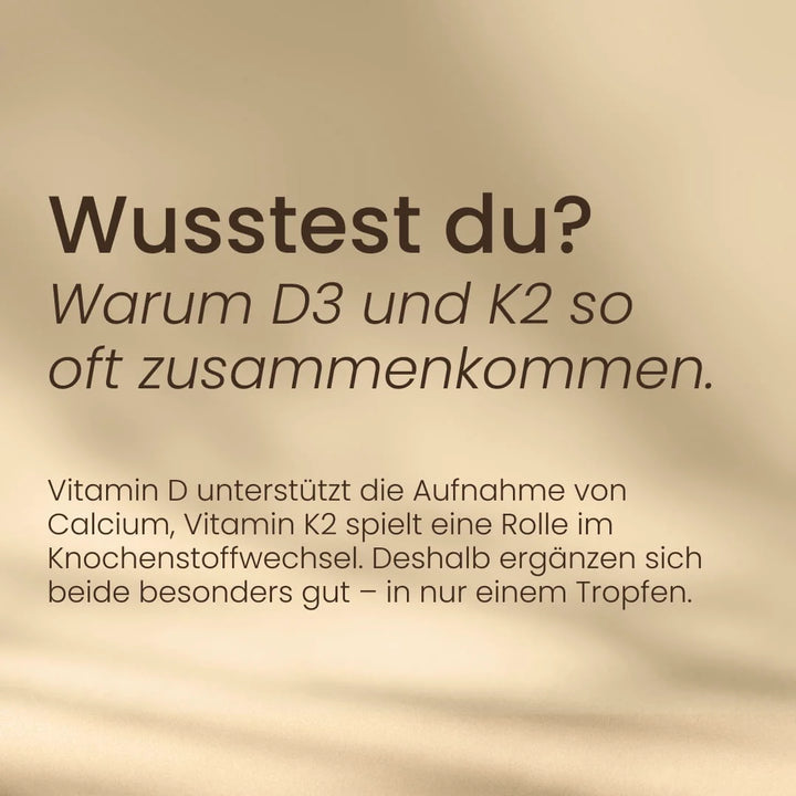 Nature Heart Mikronährstoff-Komplex Vitamin D3+K2 Tropfen